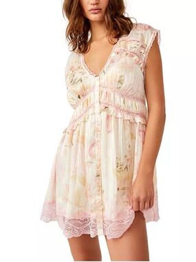 Free People "Spring Fling" Mini Dress